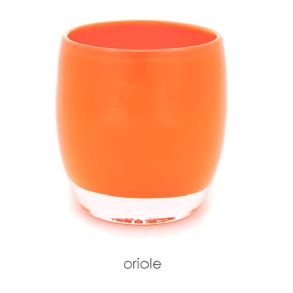 glassybaby Votive Candleholder Pumpkin
